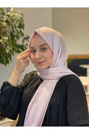 شال صورتی زنانه پلی ساتن Sima - کد 735203415