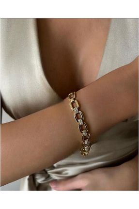 دستبند استیل (فولاد) زرد زنانه استیل (فولاد) biralışveriş - کد 894068331