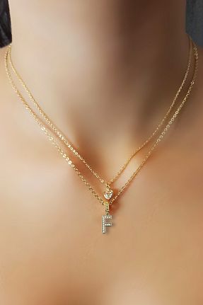 گردنبند استیل ( فولاد ) زرد زنانه استیل ضد زنگ Luxe Loom Zarafetin Işıltısı - کد 894065965