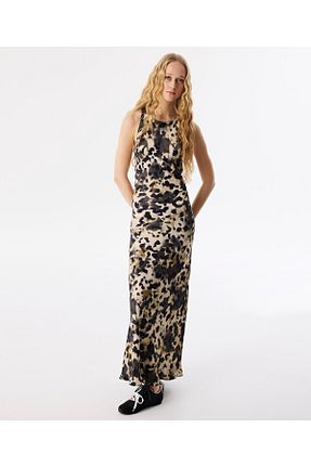 لباس بژ زنانه بافتنی Twist - کد 894070595
