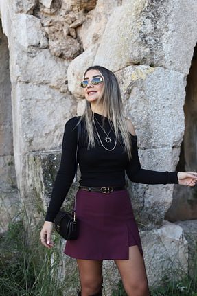 بلوز مشکی زنانه ساده bytugcekaya - کد 894082329