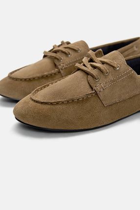 کفش کلاسیک قهوه ای زنانه جیر Pull & Bear - کد 894070254