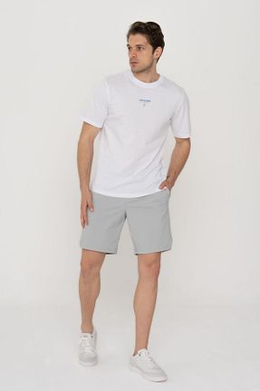 شلوارک و برمودا سفید مردانه رگولار Jack & Jones - کد 819531042
