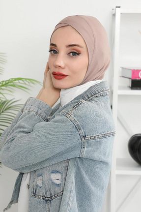 کلاه شنای حجاب قهوه ای زنانه Aisha