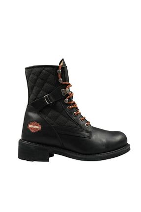 بوت / نیم بوت مشکی زنانه چرم خالص Harley Davidson - کد 48173021