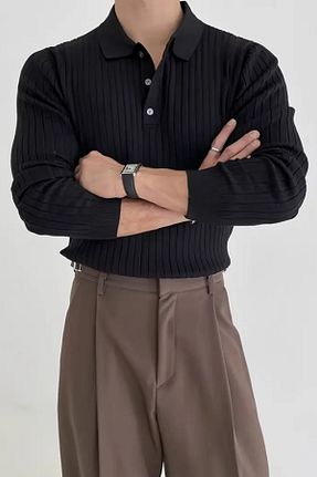 پلیور مشکی مردانه ساده Tarz Cool - کد 864657883