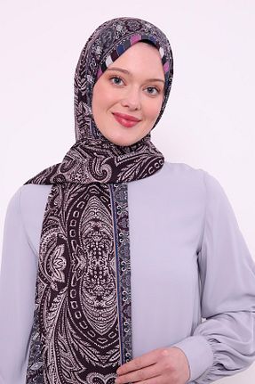 شال سرمه ای زنانه پلی استر Levidor - کد 894116508