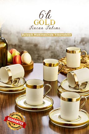 فنجان قهوه متالیک 6 نفره GRİMOR Life - کد 881672956