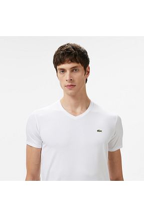 تیشرت سفید مردانه رگولار Lacoste - کد 4590315