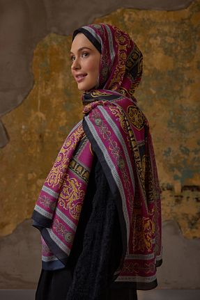 شال رنگی زنانه ابریشم Şalland - کد 894137862
