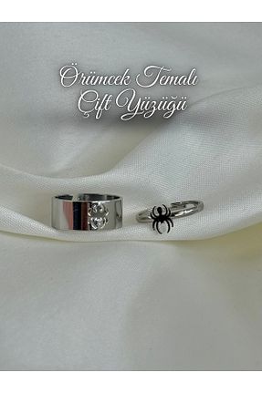 انگشتر جواهر طوسی زنانه سنگ طبیعی Elifsu Jewelry - کد 895202141