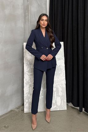 ست بالاتنه و پائین تنه سرمه ای زنانه بافتنی msm fashion - کد 894135101