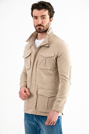 کت بژ مردانه اسلیم Ted Davıd - کد 894163458