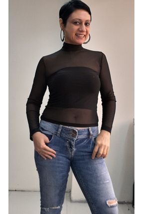 بلوز مشکی زنانه ساده Mertcan Butik - کد 896014348