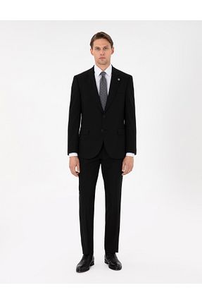 کت و شلوار قهوه ای مردانه بافتنی Pierre Cardin - کد 896059687