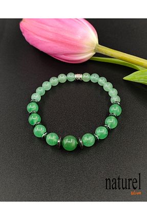 دستبند جواهر رنگی زنانه سنگ طبیعی Naturel Tılsım - کد 856072132