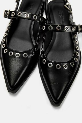 کفش کلاسیک مشکی زنانه پلی اورتان Pull & Bear - کد 896019603