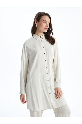تونیک بژ زنانه پنبه پلی استر LC Waikiki - کد 894179168