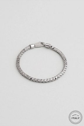 دستبند نقره سفید مردانه 925 عیار So Chic - کد 885894719