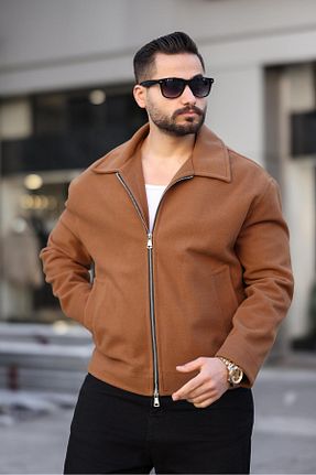 کاپشن قهوه ای مردانه رگولار RHONES - کد 894188599