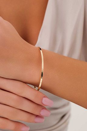 دستبند طلا زرد زنانه 14 عیار ZEYNEPLİ GOLD - کد 858696232