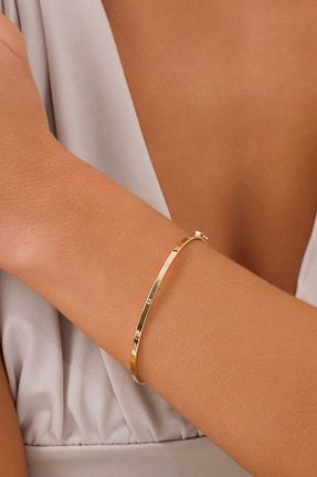 دستبند طلا زرد زنانه 14 عیار ZEYNEPLİ GOLD - کد 858696232