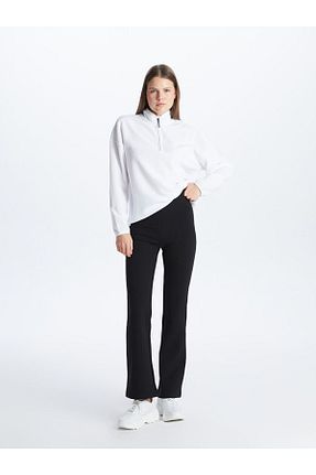 ساق شلواری مشکی زنانه پنبه ای LC Waikiki - کد 896030217