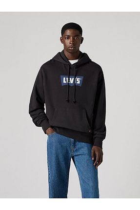 سوئیشرت مشکی مردانه Slogan Levi