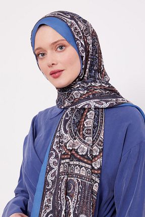 شال سرمه ای زنانه پلی استر Levidor - کد 896231289