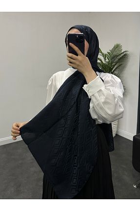 شال سرمه ای زنانه پنبه پلی استر Liyase Moda - کد 894282694