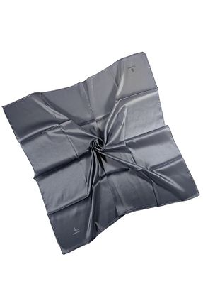 روسری طوسی پلی استر mim eşarp - کد 894286718