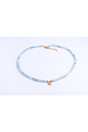 گردنبند جواهر آبی زنانه سنگ طبیعی B Design jewelry - کد 894286122
