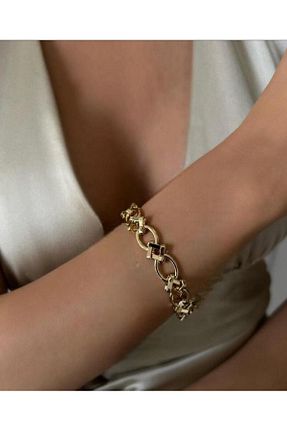 دستبند استیل (فولاد) زرد زنانه استیل (فولاد) biralışveriş - کد 894298117
