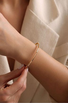 دستبند طلا طلائی زنانه 8 عیار Sembol Gold - کد 896051926