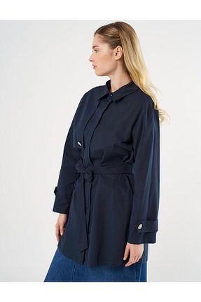 تونیک حجاب سرمه ای زنانه پنبه ای Kayra - کد 894326480