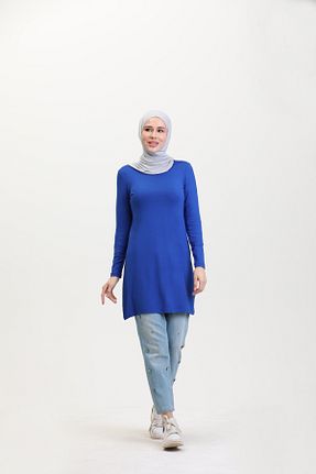 بلوز حجاب آبی زنانه ویسکون SPROUT fresh - کد 894348198
