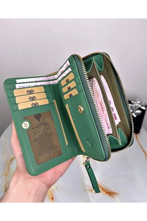 کیف پول سبز زنانه سایز متوسط Fil Deri - کد 894347943