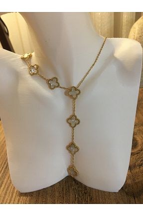 گردنبند استیل ( فولاد ) سفید زنانه استیل (فولاد) GUNESTAKI - کد 894452361