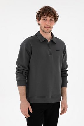 سوئیشرت طوسی مردانه ساده U.S. Polo Assn. - کد 894436967