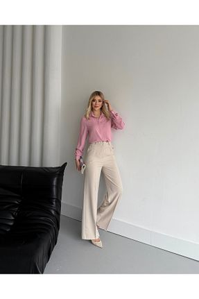 شلوار بژ زنانه بافتنی VUNTAL - کد 889940450