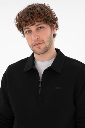 سوئیشرت مشکی مردانه ساده U.S. Polo Assn. - کد 894435557