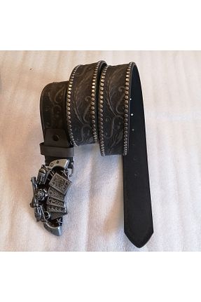 کمربند طوسی زنانه چرم مصنوعی Butik Tülin - کد 894463727