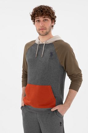 سوئیشرت طوسی مردانه ساده U.S. Polo Assn. - کد 894435035