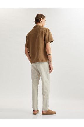 شلوار قهوه ای مردانه کتان Koton - کد 893262641