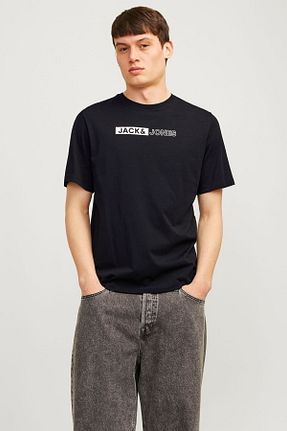 تیشرت مشکی مردانه رگولار Jack & Jones - کد 831966457