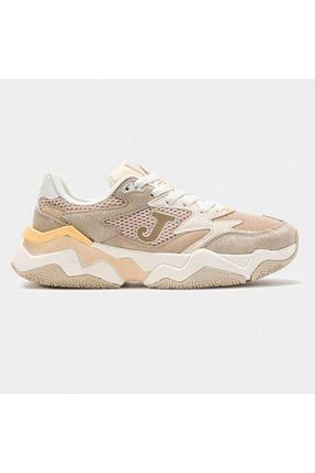 کفش اسنیکر بژ زنانه بند دار Joma - کد 894476580