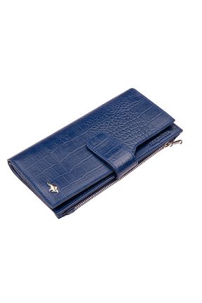 کیف پول آبی زنانه ابعاد بزرگ Deriderim - کد 5216692