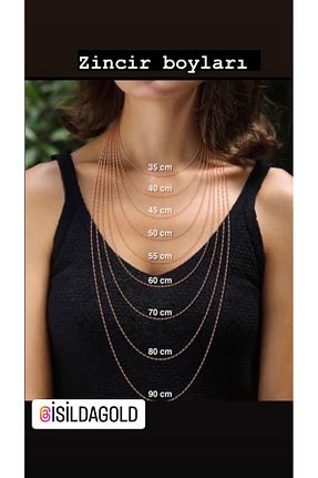 گردنبند جواهر طلائی زنانه روکش طلا IŞILDAGOLD - کد 831606514