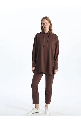 شلوار کرمگن قهوه ای زنانه رگولار LC Waikiki - کد 890895832