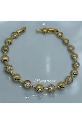 دستبند استیل (فولاد) زرد بچه گانه استیل ضد زنگ Myra - کد 894493667